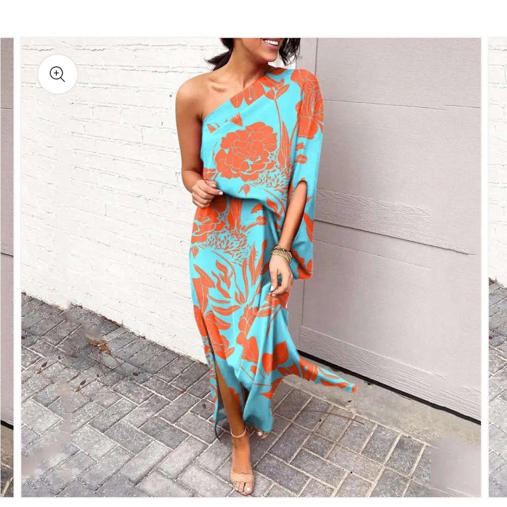 BRAND NEW
NEVER BEEN WORN
Floral One-Shoulder Dress